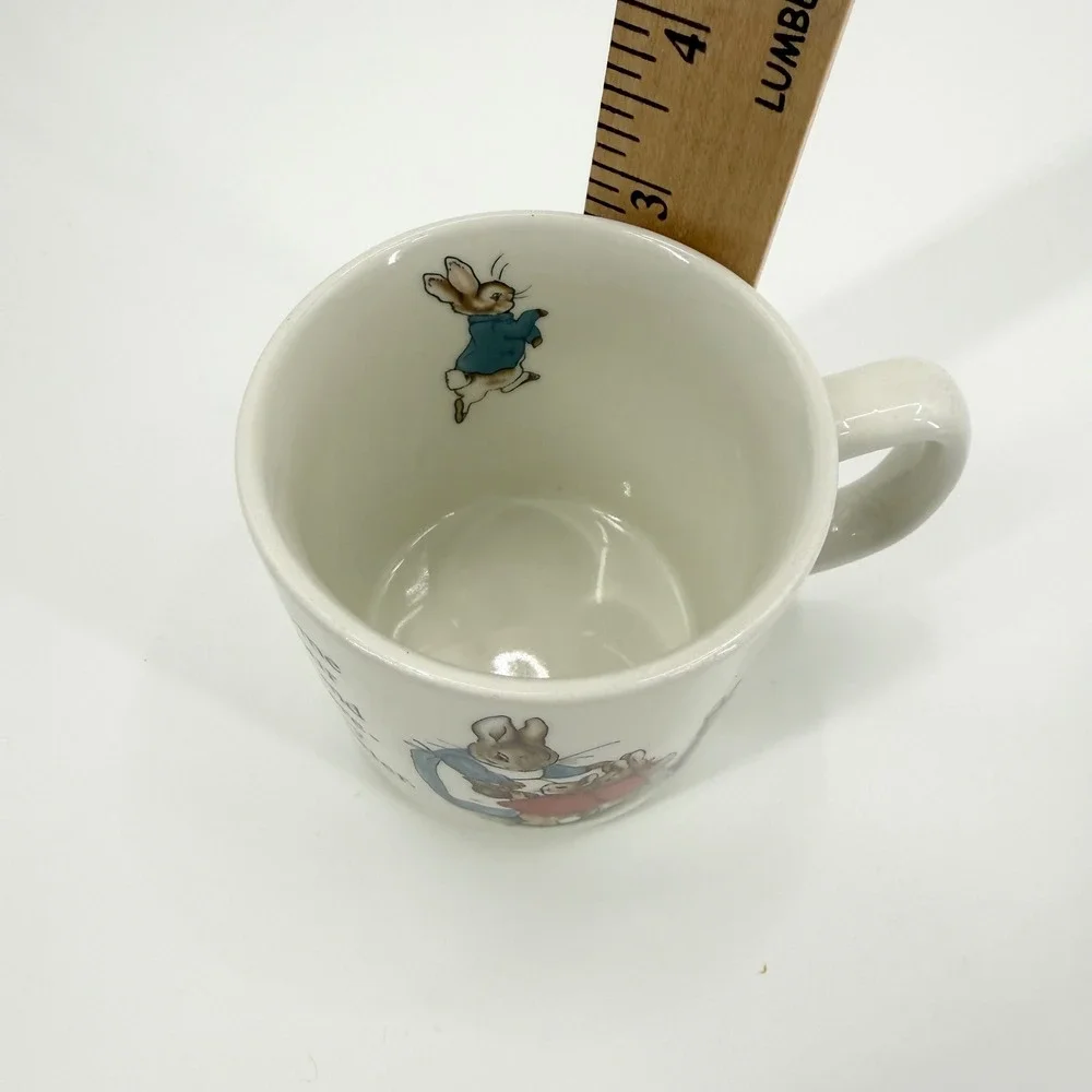 Vintage Wedgwood Beatrix Potter Tale of Peter Rabbit Mug Bowl Set England 1979